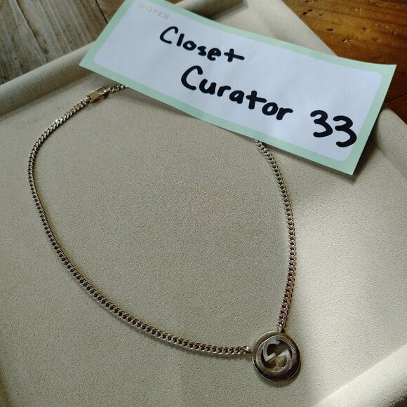 Gucci Interlocking G Logo .925 Sterling Silver Necklace - Picture 3 of 11